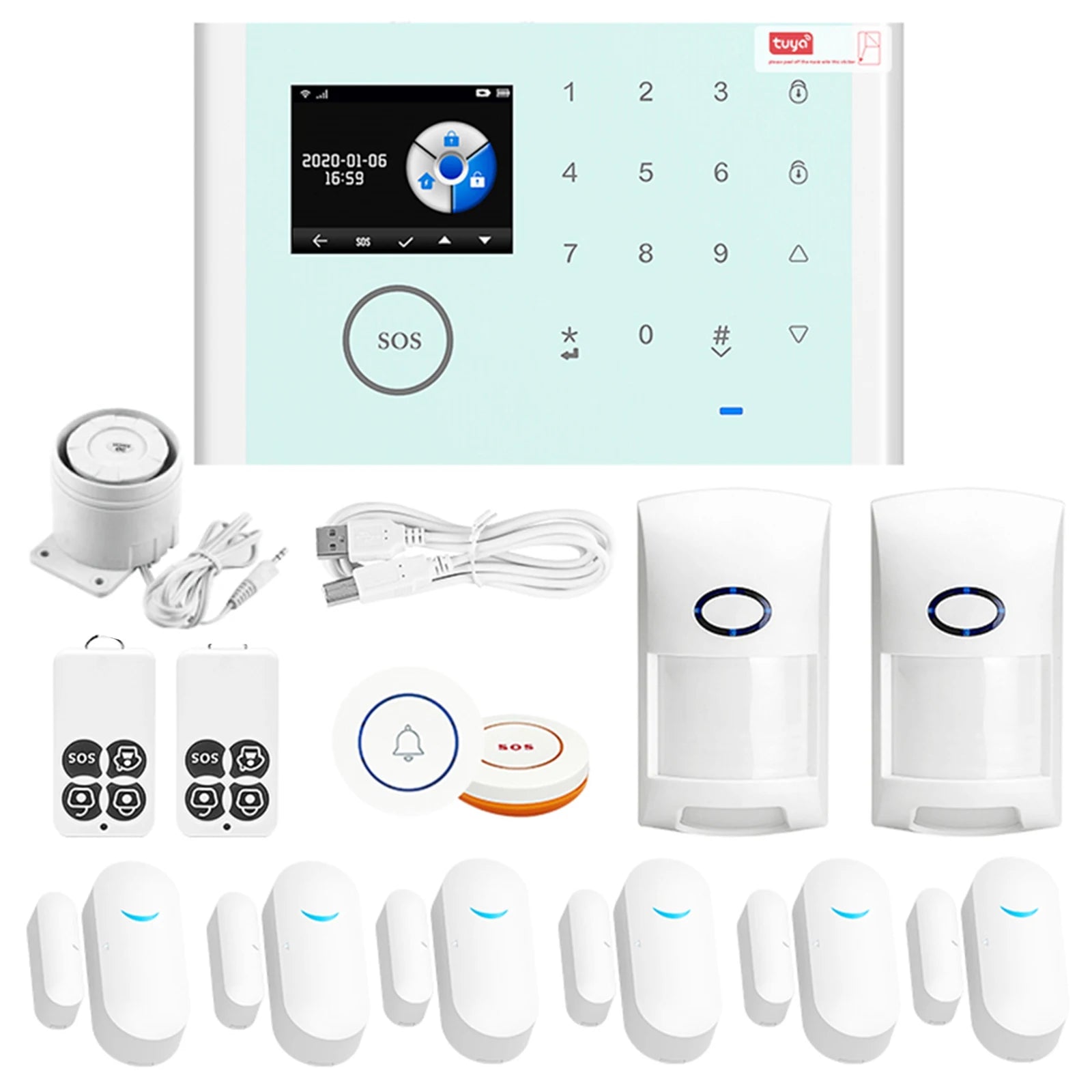 CS118 WiFi+GSM+GPRS 3-in-1 Home Alarm System