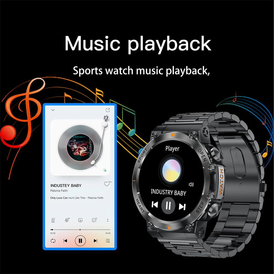 2026 Men Fitness Smart Watch Bluetooth Calling
