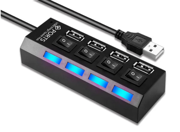USB HUB 4/7 Port Multiple Expander with ON/OFF Switch