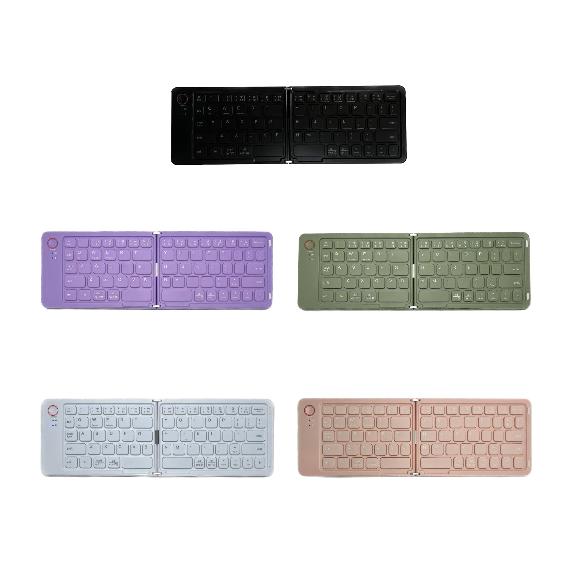 Rechargeable Folding Wireless Bluetooth Keyboard
