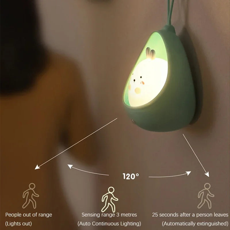 LED USB Rechargeable Intelligent Human Sensing Sleep Light Night Light