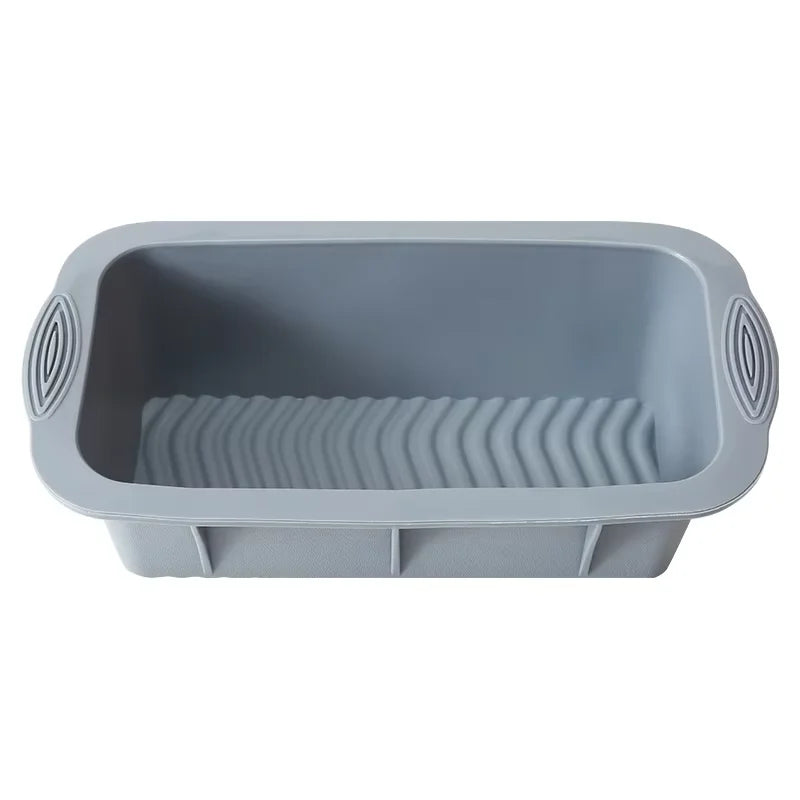 Gray Silicone High Temperature Resistant Cake Pan Cake Mold Muffin Pan Bread Pan