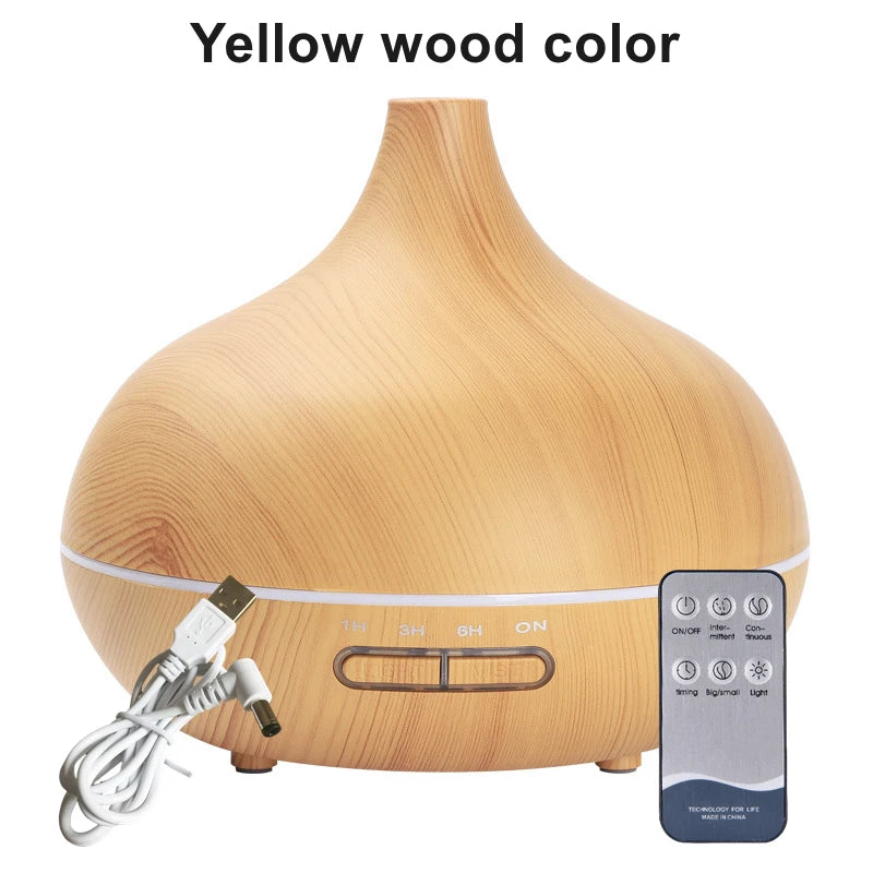 550ml Wood Color USB Aroma Diffuser