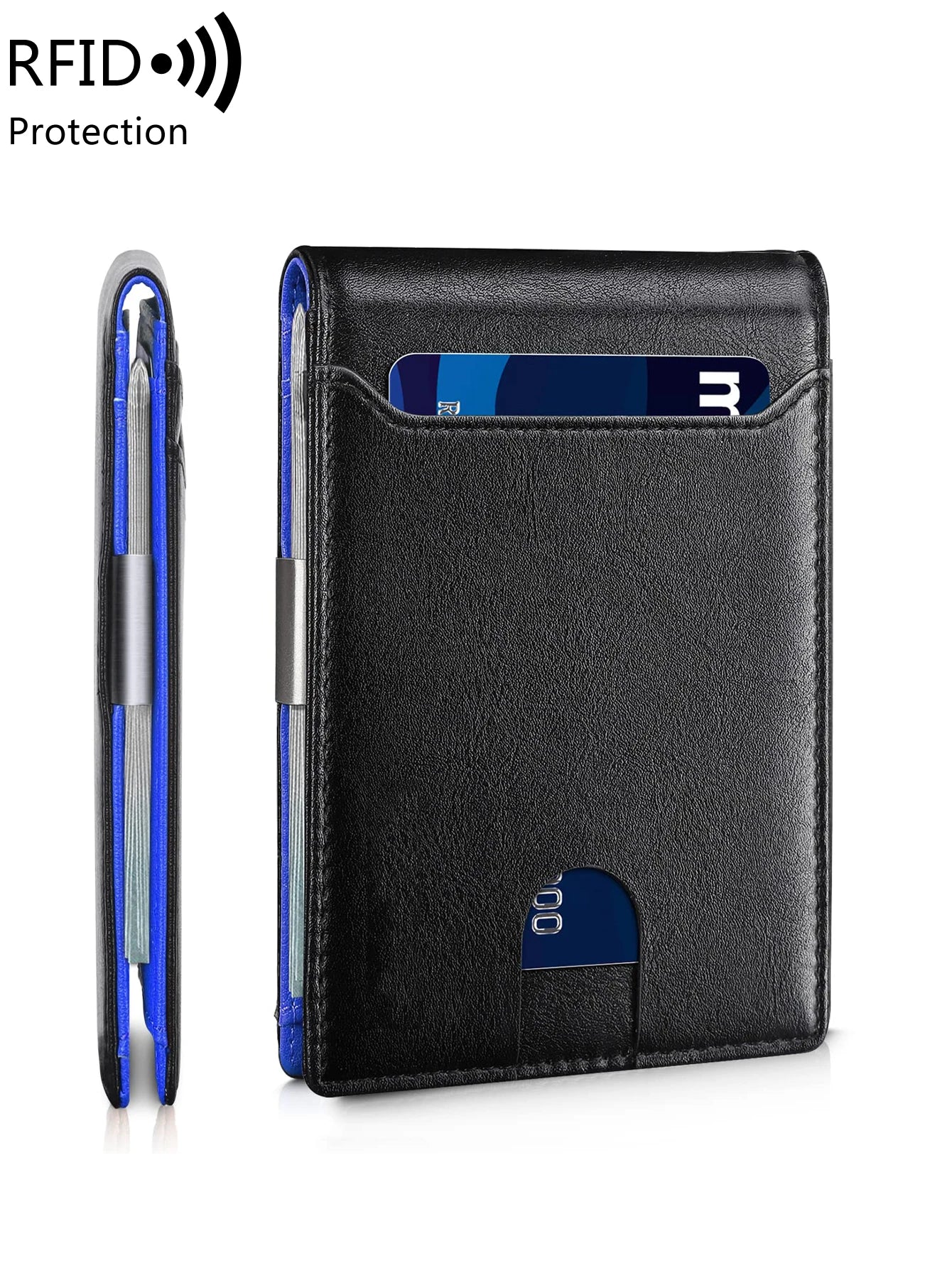 Minimalist and fashionable men's wallet RFID barrier