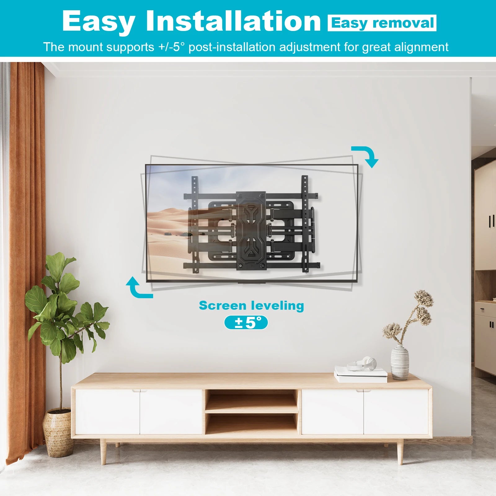 Heavy Duty Telescopic Wall Display Bracket TV Wall Mount