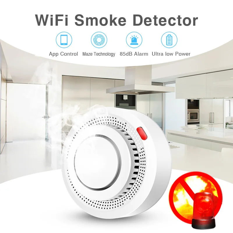 WiFi Smoke Alarm – Smart Fire Protection Smoke Detector