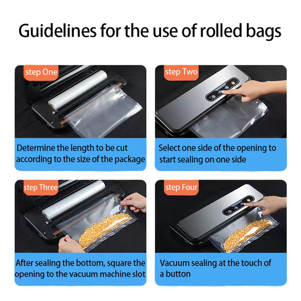 500cm Roll Food Storage Vacuum Bags
