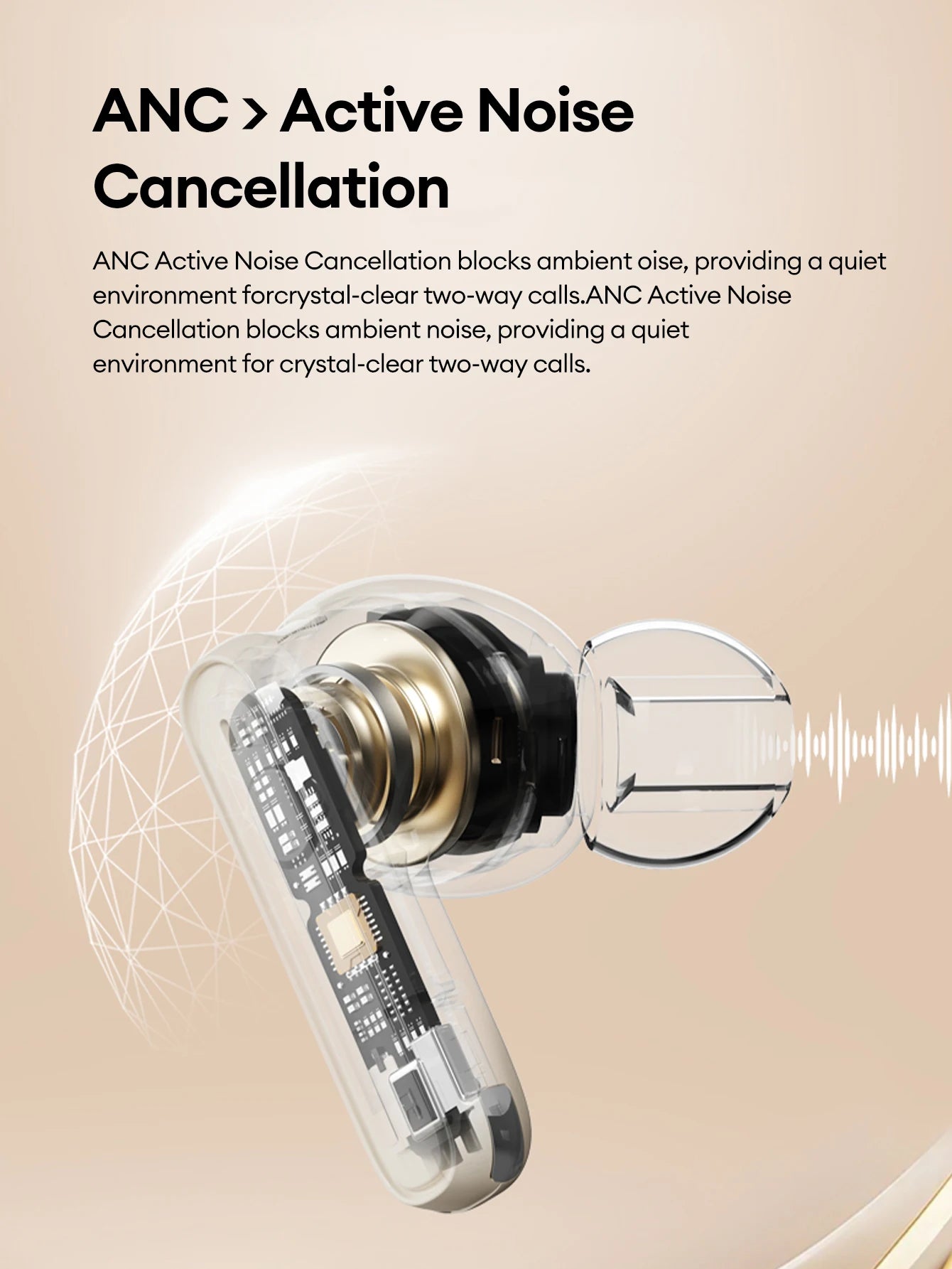 Lenovo LE216 Bluetooth 6.0 In-Ear Earphones Active Noise Cancellation Earbuds