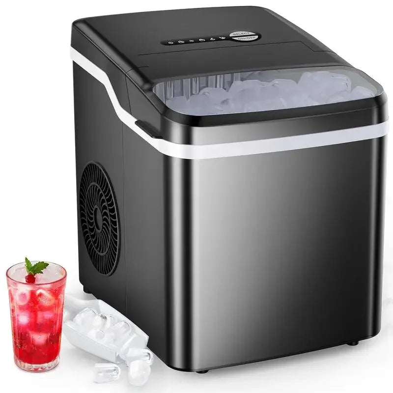 COWSAR Bullet Ice Maker - Portable Countertop Self-Cleaning Ice Maker