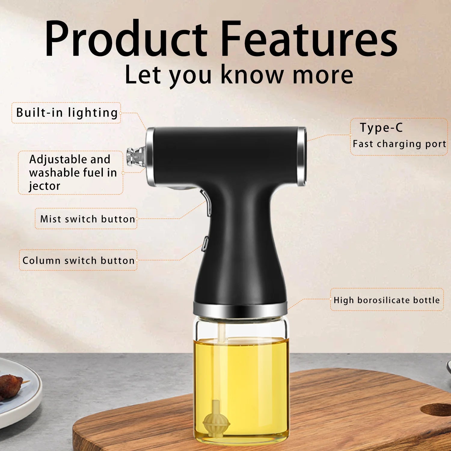 Electric Oil Sprayer Bottle