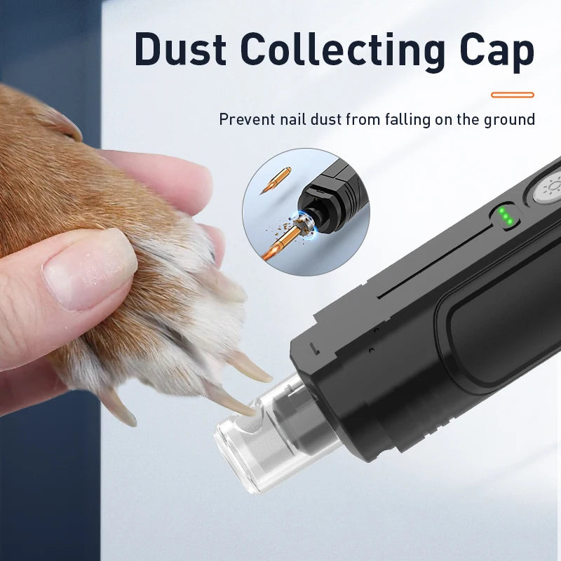 Light Rechargeable Pet Nail Grinder Professional Dog Nail Clippers