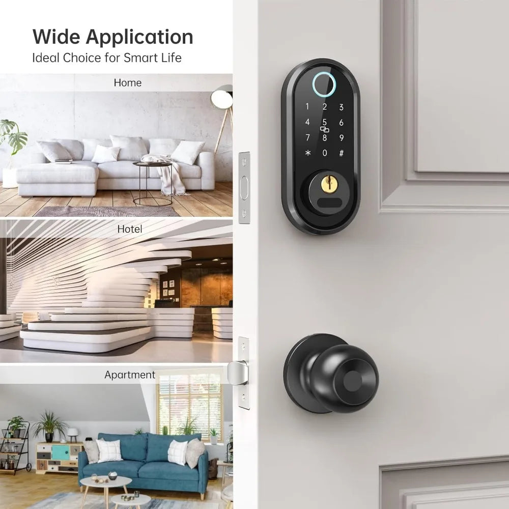 Smartlock Keyless Entry Door Lock with Handle