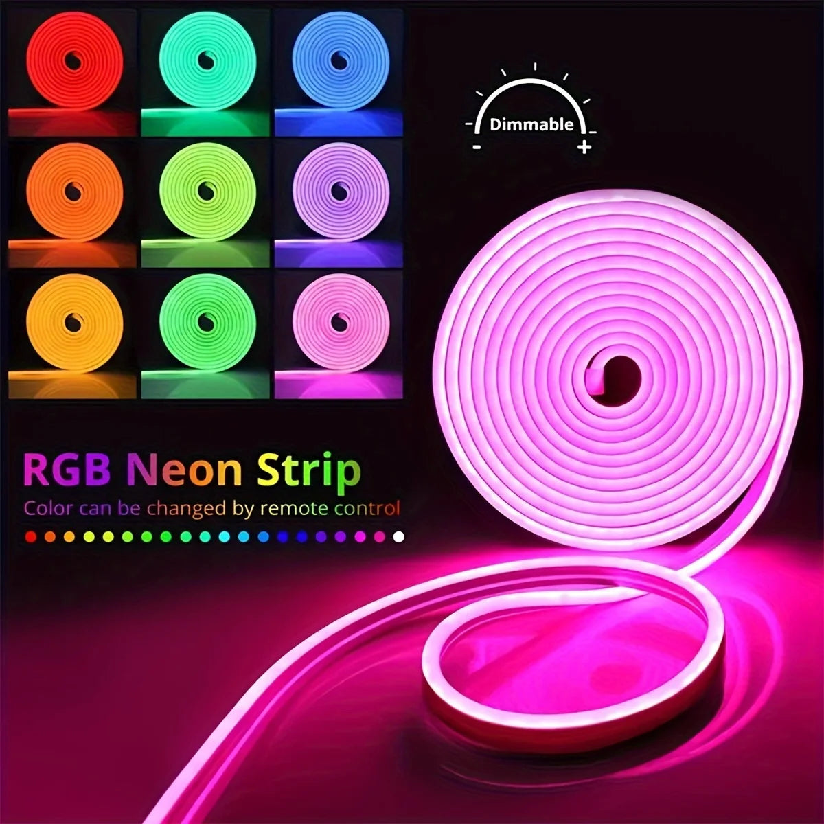 DC5V USB Neon RGB Strip LED Light