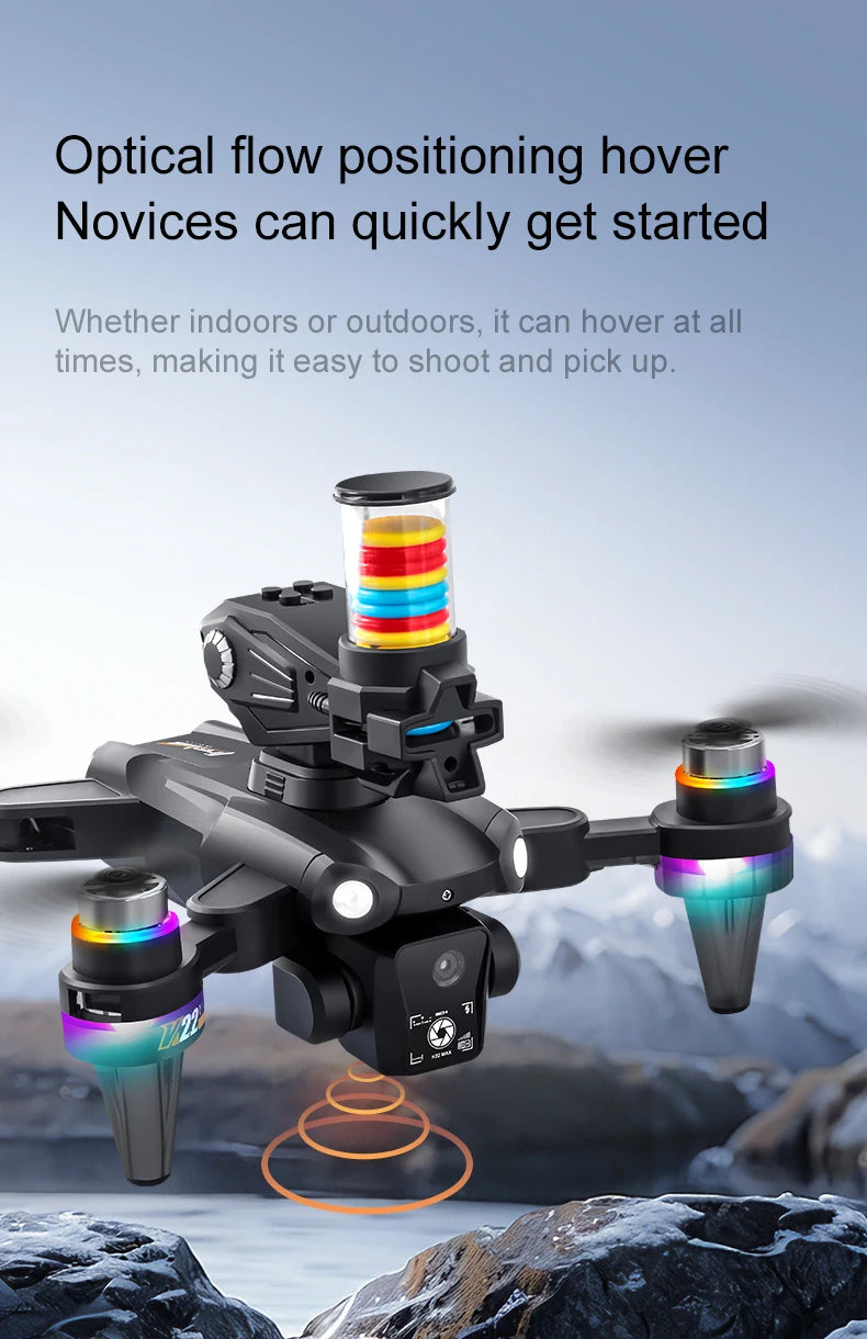 K22 MAX Frisbee Launch Drone with HD Dual Camera Remote Control Quadcopter