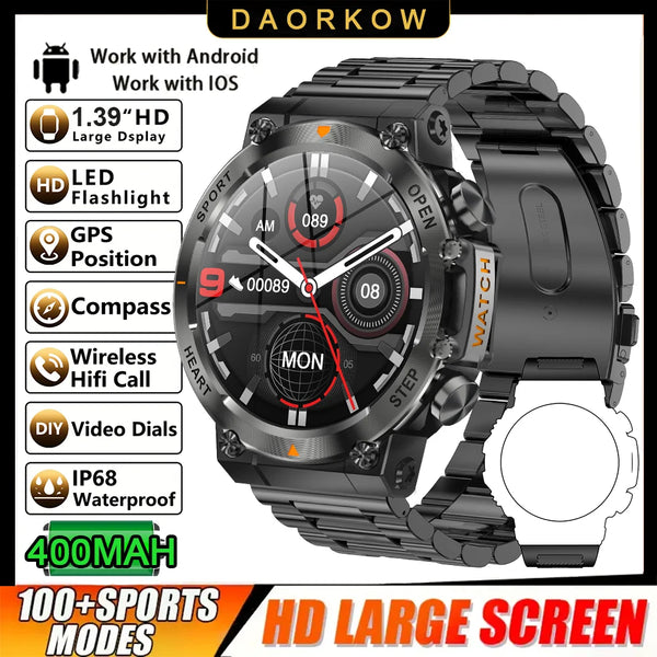2026 Men Fitness Smart Watch Bluetooth Calling
