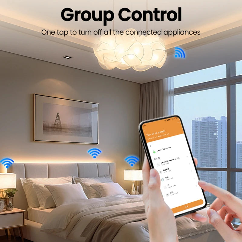 16A Smart Plug with Bluetooth App Control Works with Google and Alexa