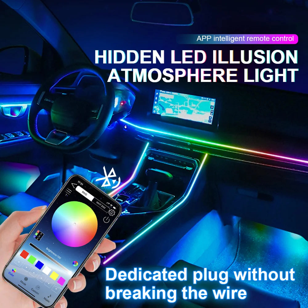 10/14/18-in-1 LED Car Ambient Lights Kit