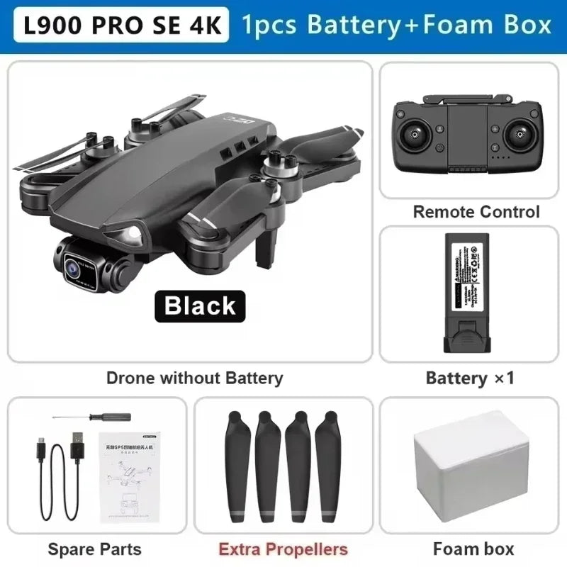 Drone L900 Pro 4K Camera GPS Brushless Foldable Quadcopter