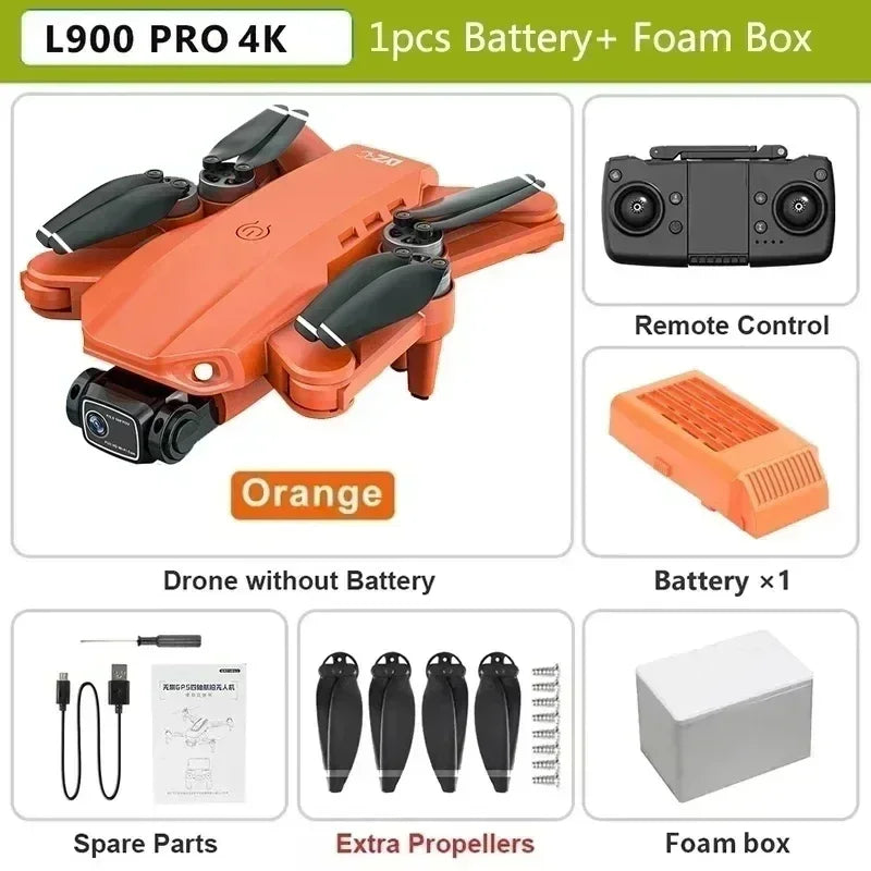 Drone L900 Pro 4K Camera GPS Brushless Foldable Quadcopter