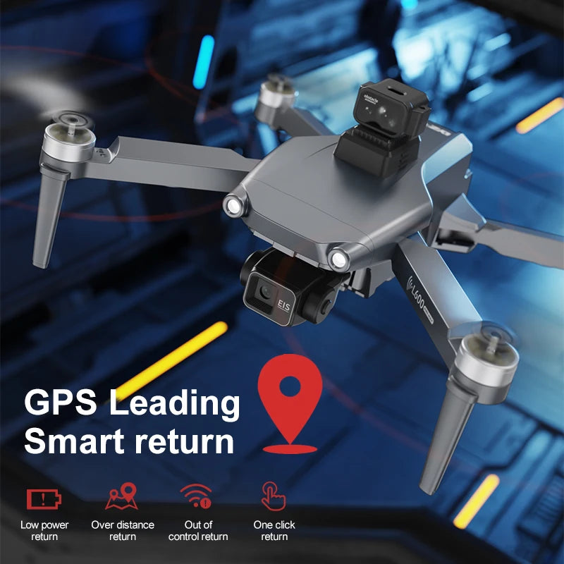 L600 Pro MAX 4K or 8K 3-Axis Gimbal GPS and Obstacle Avoidance 5G WIFI Quadcopter Drone
