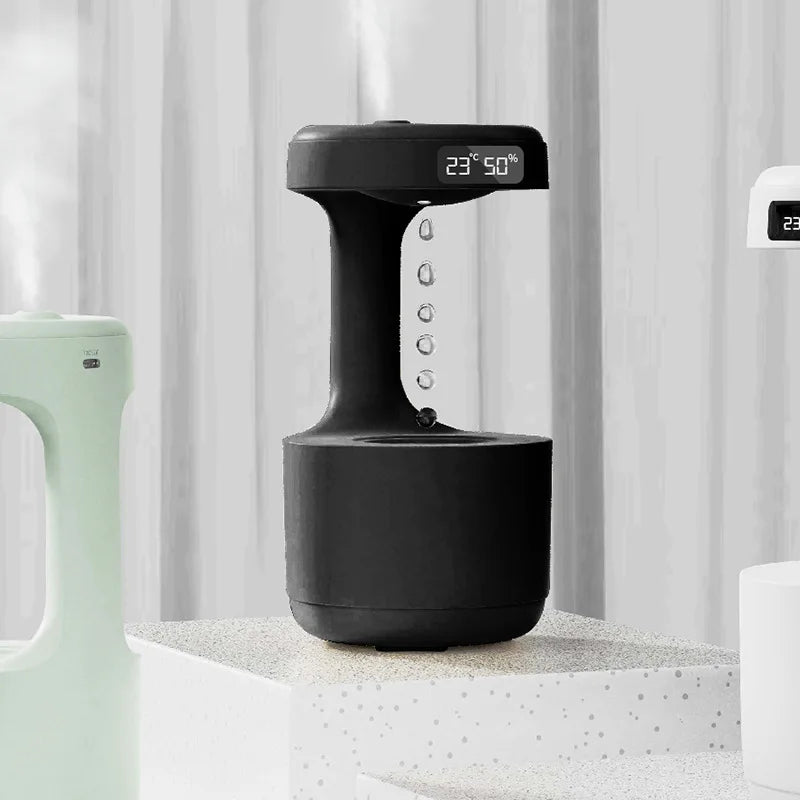 Anti-Gravity Ultrasonic Humidifier with Dual Power-Off Protection