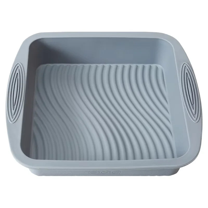 Gray Silicone High Temperature Resistant Cake Pan Cake Mold Muffin Pan Bread Pan