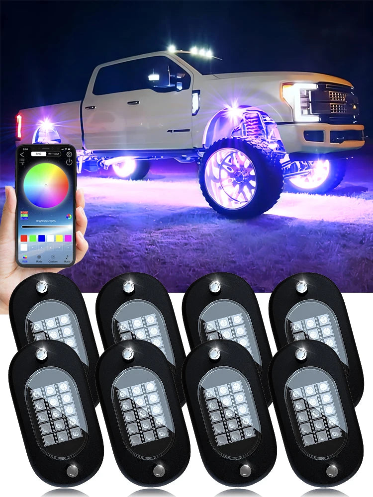 RGB LED Neon Car Underglow Chassis Lights with Music Sync