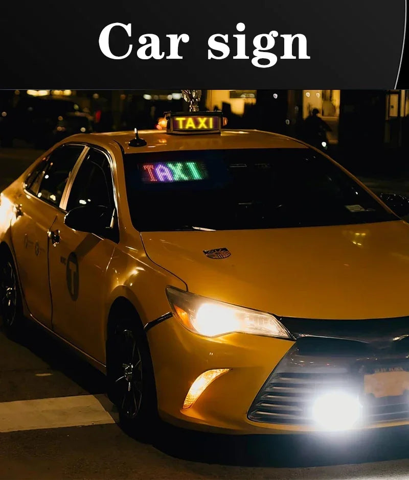 Car Windshield Animated LED Devil's Eye Flexible Folding Screen