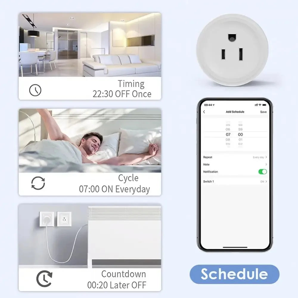 Smart WiFi Plug – US Standard Wireless Outlet