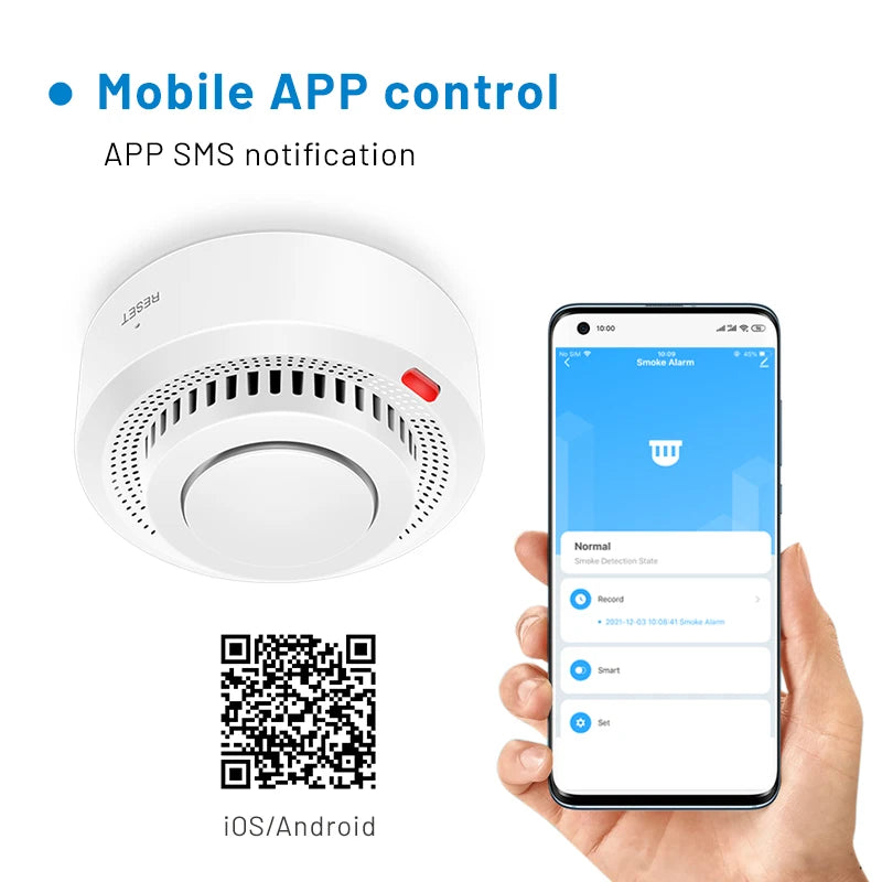 WiFi Smoke Alarm – Smart Fire Protection Smoke Detector