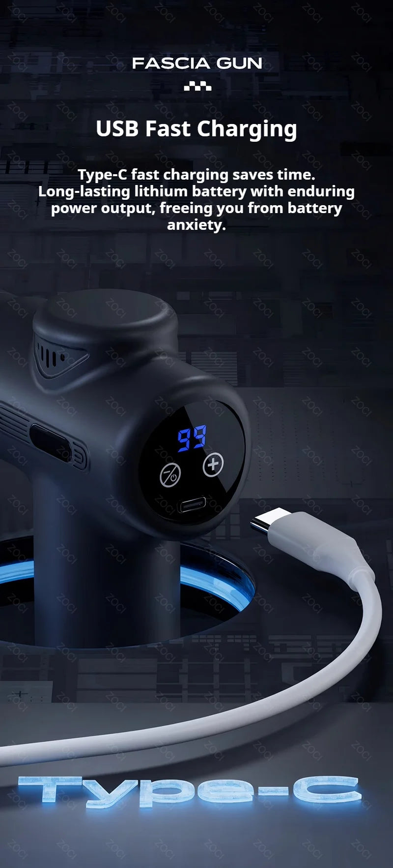 Professional Mini 99 Speed Deep Tissue Muscle Vibrating Massage Gun