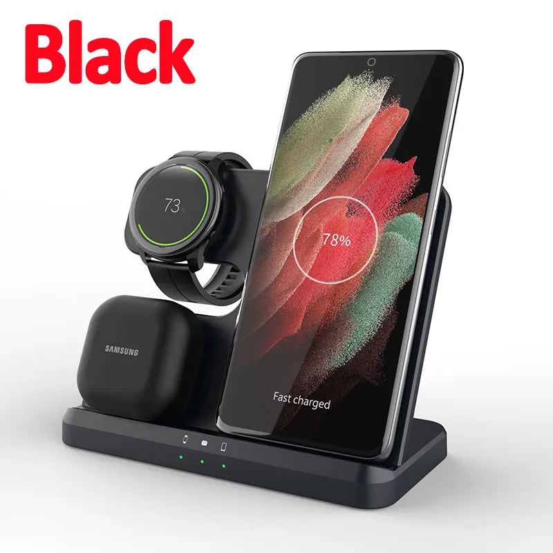 15W 3-in-1 Wireless Charger Stand