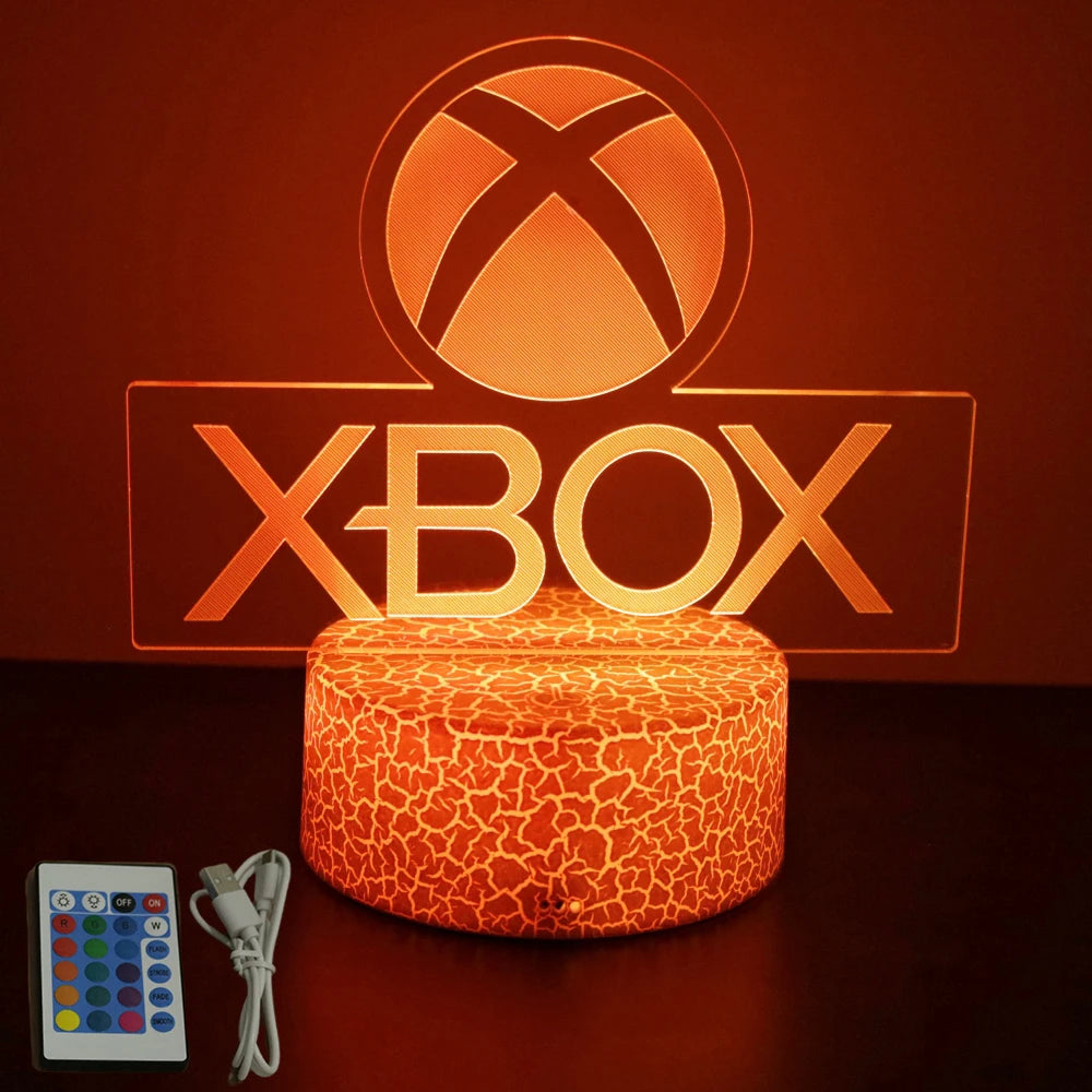 NEON GAMER 3D Lamp - LED Night Light