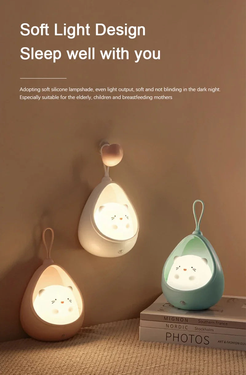 LED USB Rechargeable Intelligent Human Sensing Sleep Light Night Light