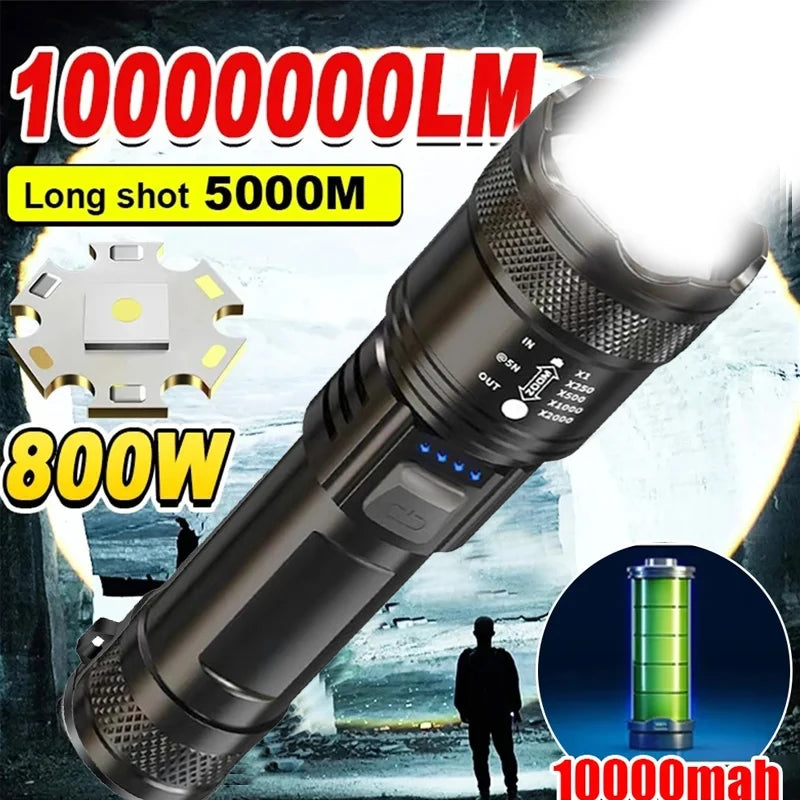 High Power LED Flashlights 2000LM Tactical Torch