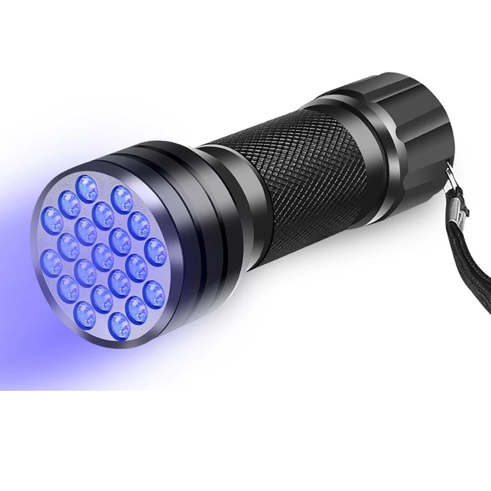 Portable 21 LED UV Ultraviolet Flashlight