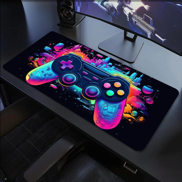 Large Graffiti Gaming Controller Non-Slip Mouse Pad