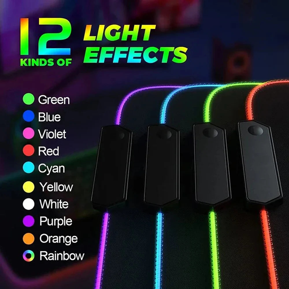Universe RGB Large Backlit LED Luminous Gaming Mousepad