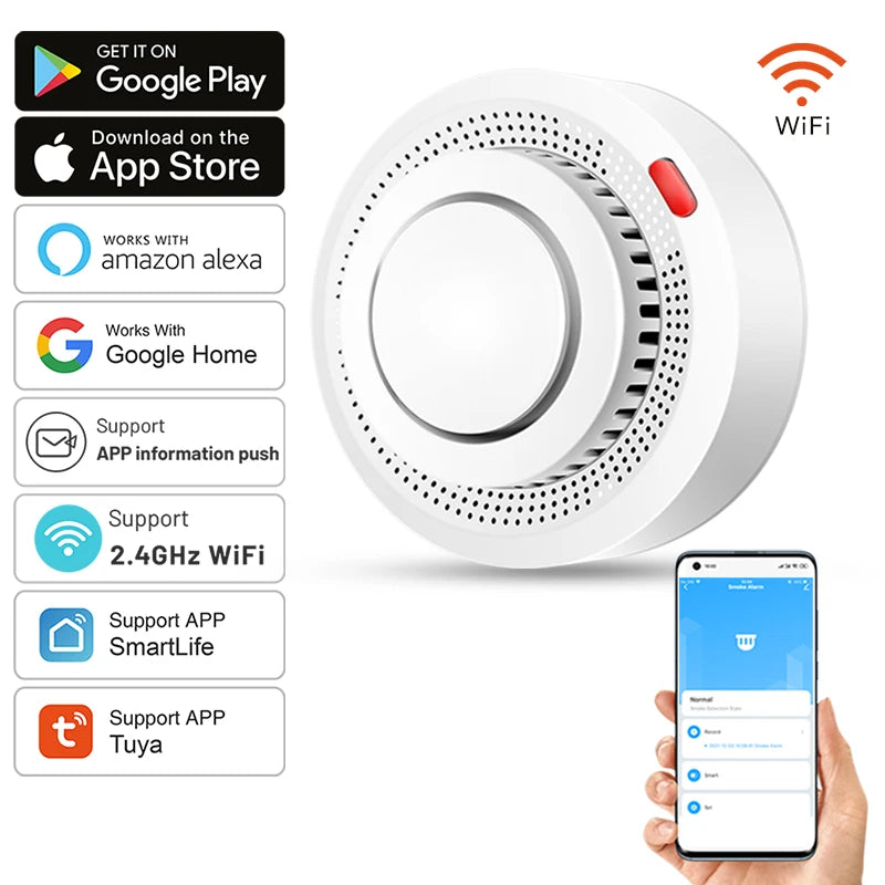 WiFi Smoke Alarm – Smart Fire Protection Smoke Detector