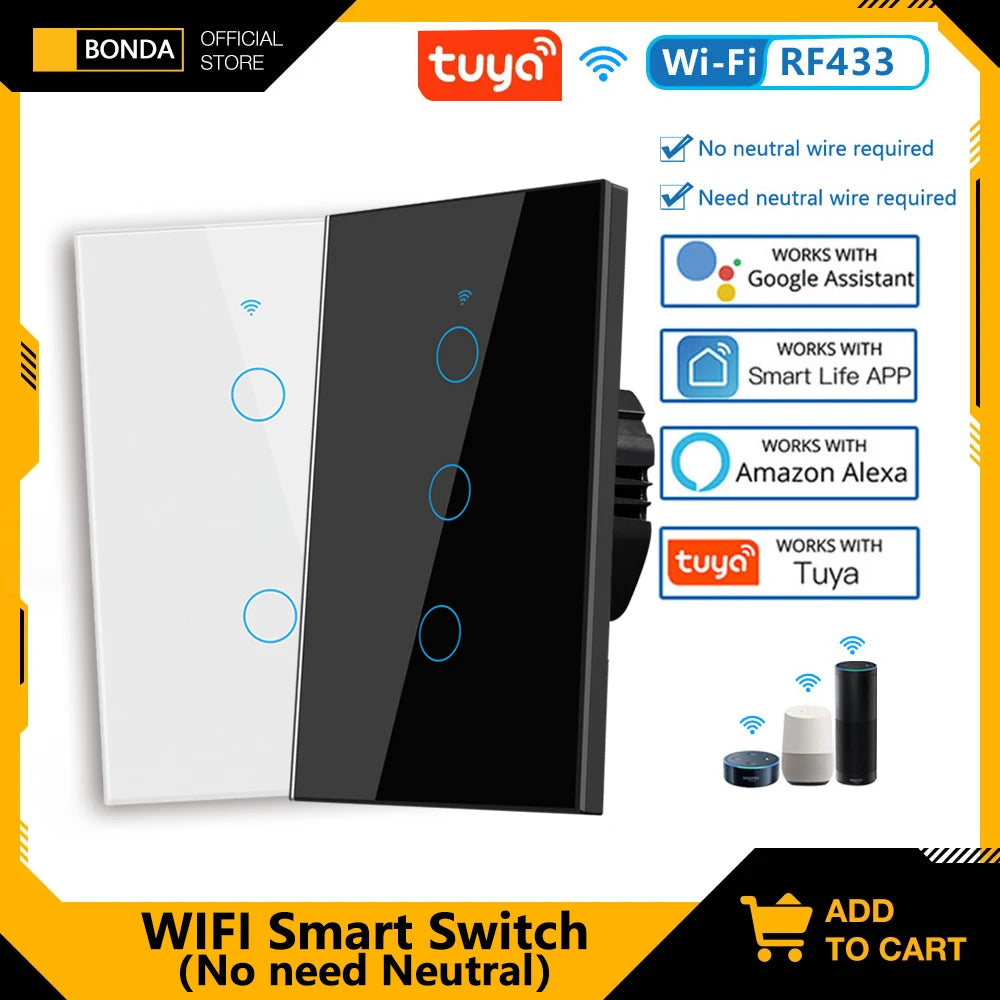 US WiFi Smart Wall Switch