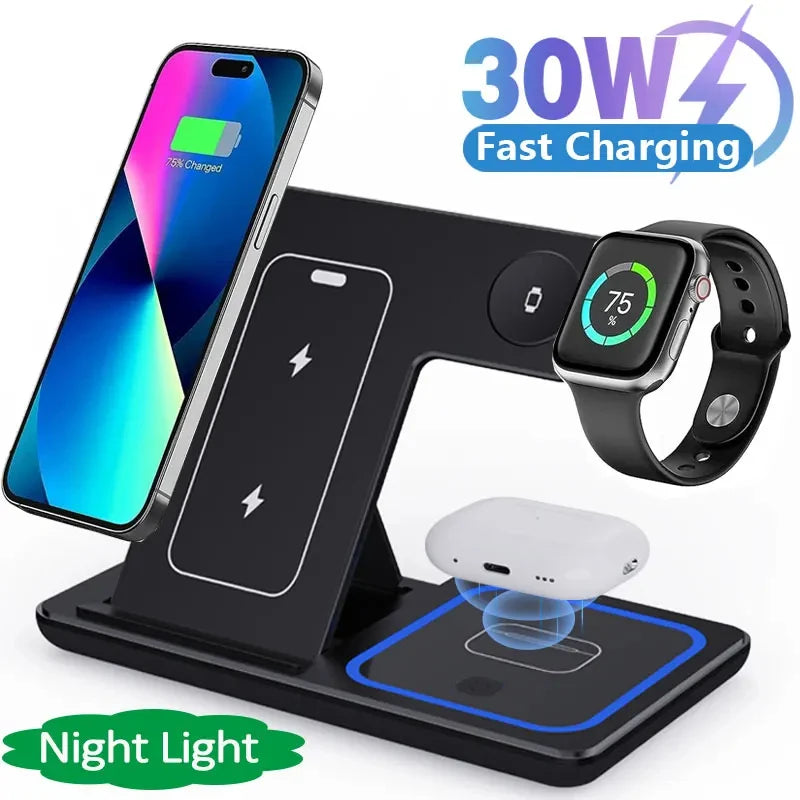 30W LED Wireless Charger Stand