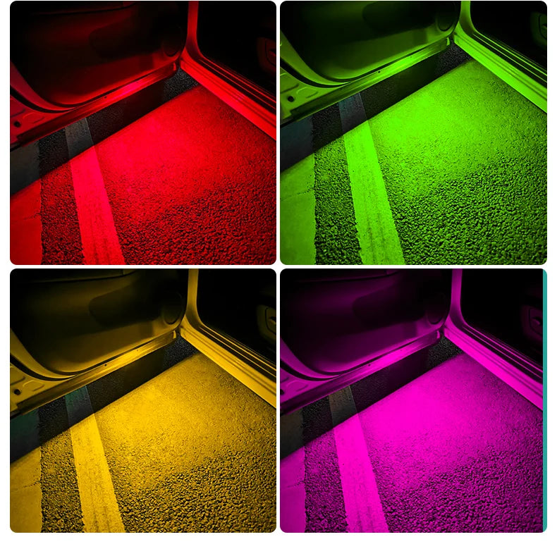 2Pcs Wireless Car RGB LED Door Lights