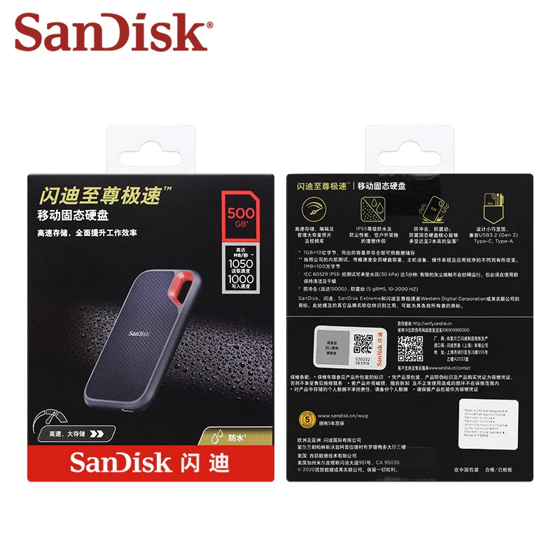 SanDisk E61 SSD – 500GB, 1TB, 2TB, 4TB High-Speed Portable External Solid State Drive