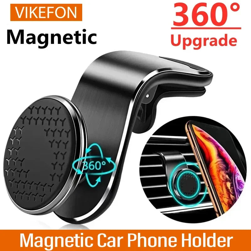 Magnetic Car Phone Holder Air Vent Clip Mount