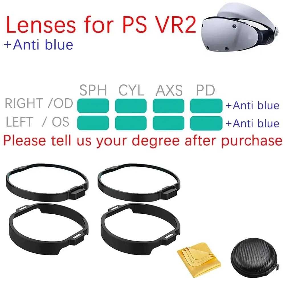 VR Prescription Lenses for Oculus Quest 2/3, PS VR2, PICO 4