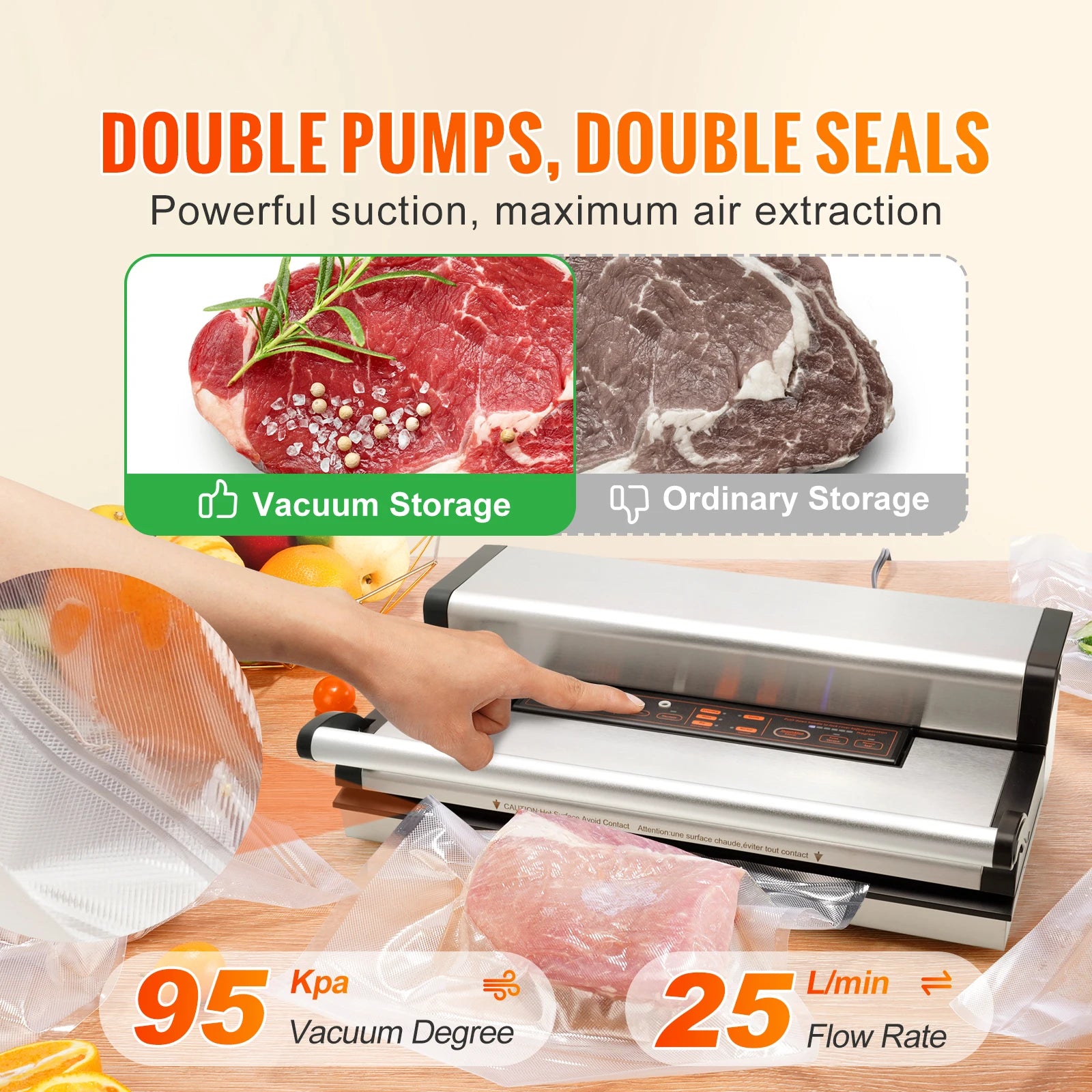 Commercial Automatic Food Vacuum Sealer Machine