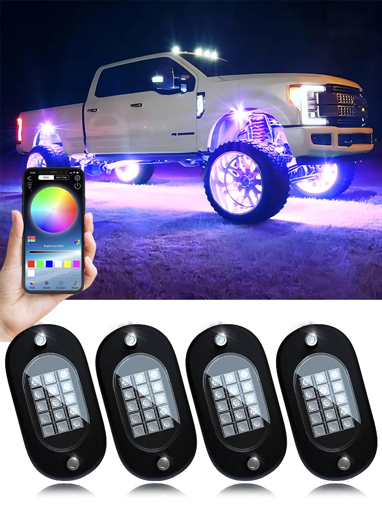 RGB LED Neon Car Underglow Chassis Lights with Music Sync