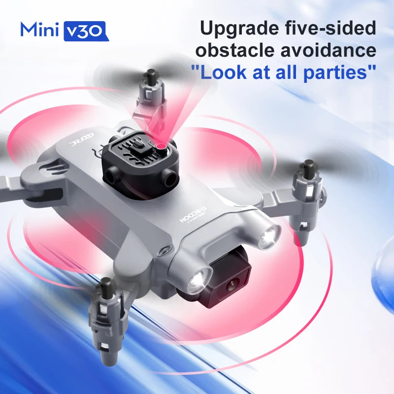 4D-V30 Mini Drone with HD 4K or 1080P Camera Five-sided Obstacle Avoidance Quadcopter