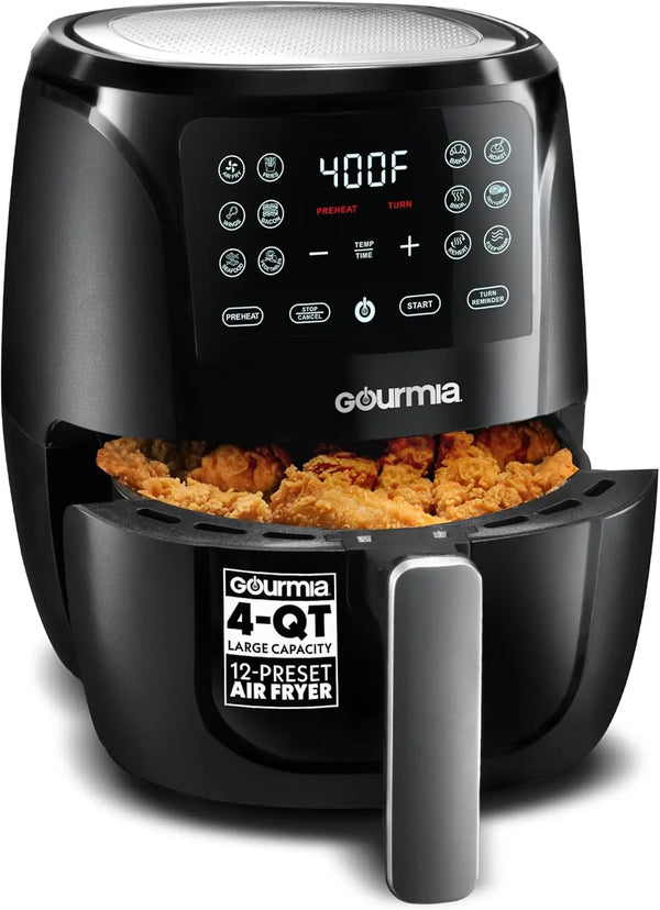 4 Qt Digital Air Fryer with 8 Presets, FryForce360° Technology