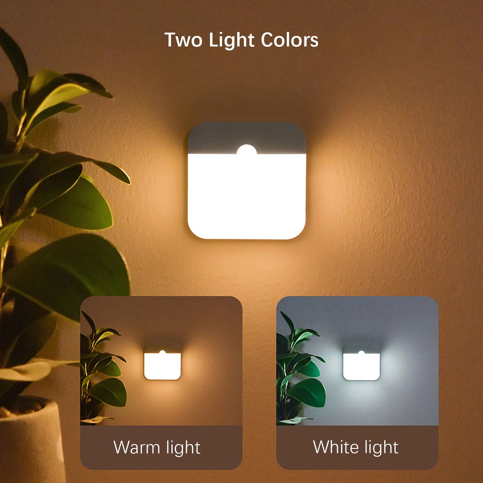 LED USB C Rechargeable Motion Sensor Light, Closet Light, Wall Lamp, Stairs, Closet or Kitchen